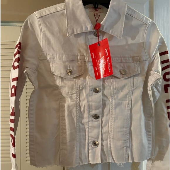 TRUE RELIGION LADIES JEAN JACKET. - Picture 1 of 6